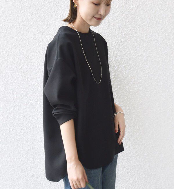 SHIPS for women「〈手洗い可能〉ガゼット デザイン ジョーゼット カットソー」|Tシャツ・カットソー|