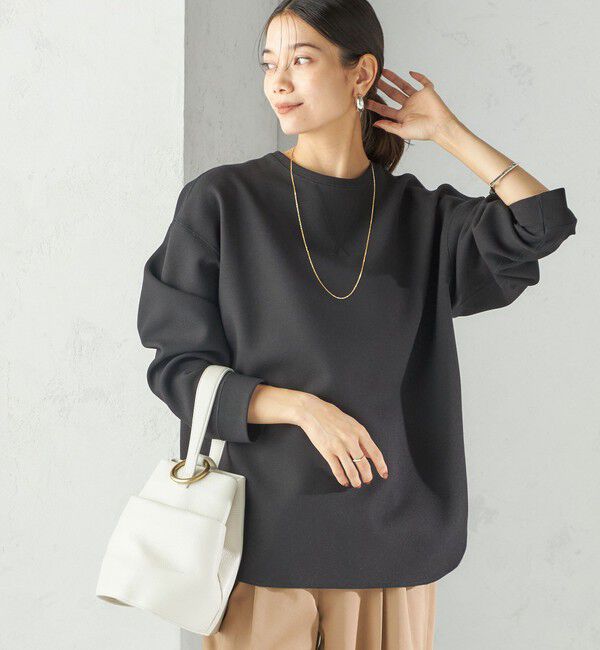 SHIPS for women「〈手洗い可能〉ガゼット デザイン ジョーゼット カットソー」|Tシャツ・カットソー|