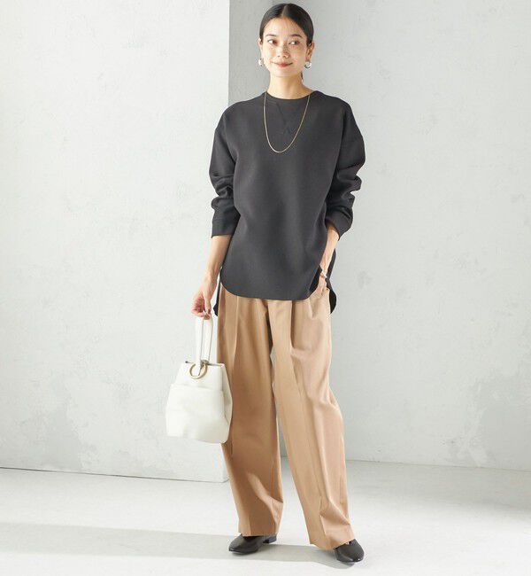 SHIPS for women「〈手洗い可能〉ガゼット デザイン ジョーゼット カットソー」|Tシャツ・カットソー|