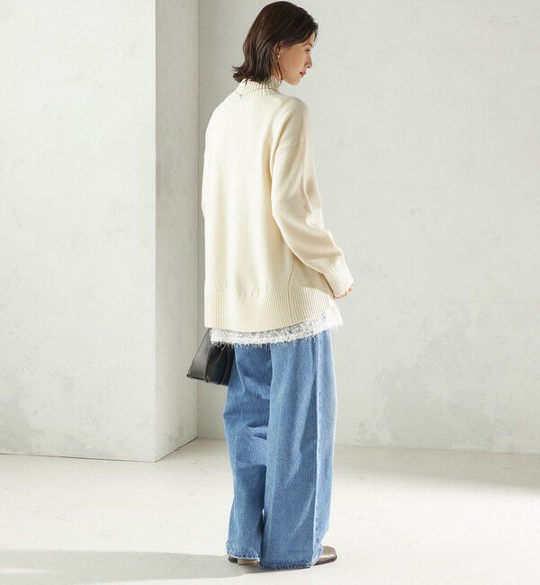 SHIPS for women「〈手洗い可能〉ウール カシミヤ ハイネック プルオーバー」|ニット・セーター|