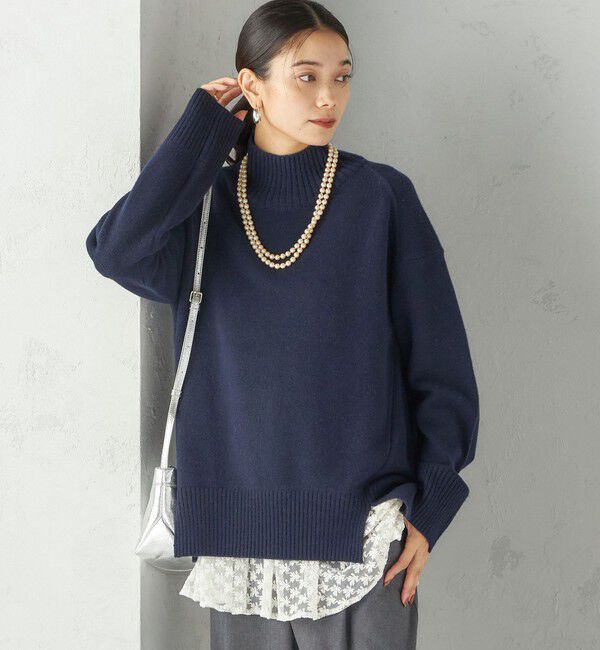 SHIPS for women「〈手洗い可能〉ウール カシミヤ ハイネック プルオーバー」|ニット・セーター|