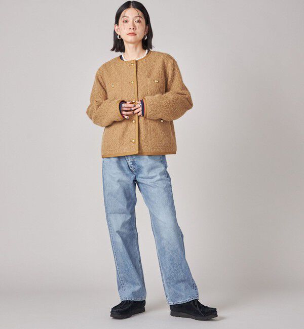 SHIPS for women「SHIPS NINE CASE: ノーカラー ジャケット」|ノーカラージャケット|