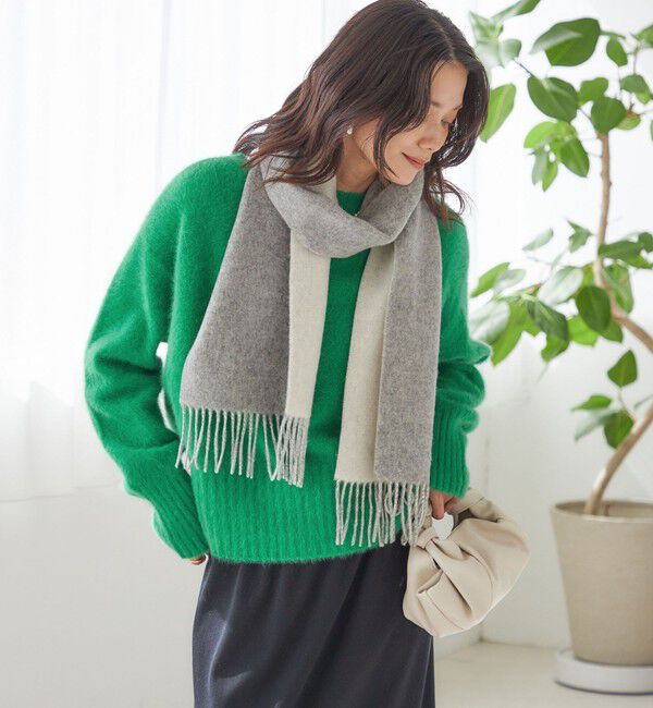 SHIPS for women「カシミヤ リバーシブル マフラー」|マフラー|