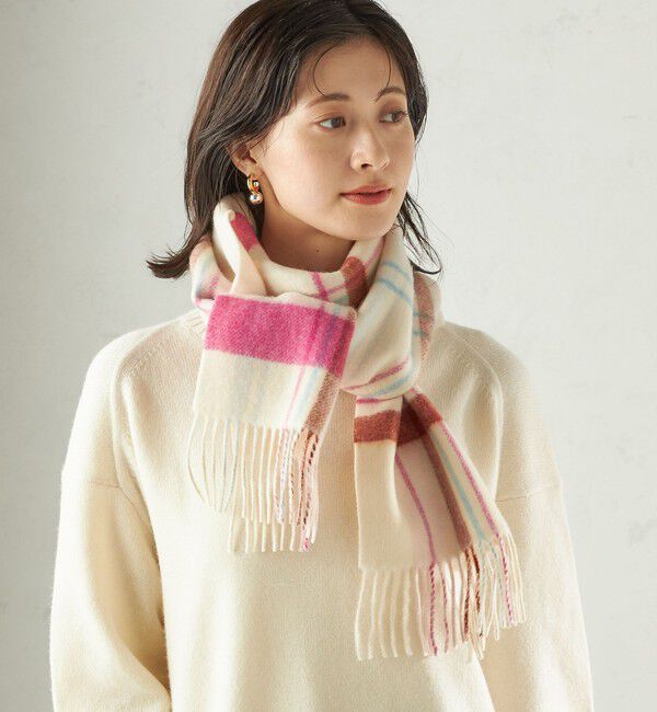 SHIPS for women「カシミヤ リバーシブル マフラー」|マフラー|