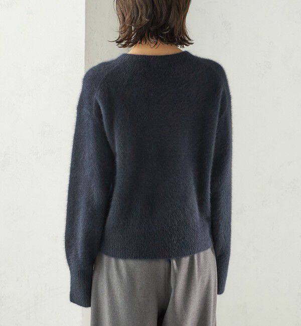 SHIPS for women「〈手洗い可能〉フォックス ビジュー Vネック ニット」|ニット・セーター|