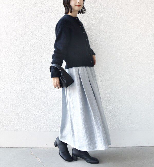 SHIPS for women「〈手洗い可能〉シャイニー フレア スカート」|スカート|