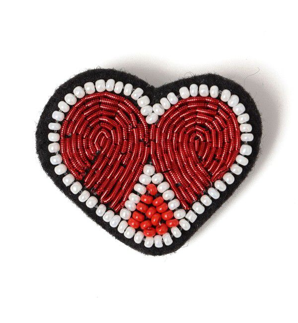 SHIPS for women「ANATHA:刺繍 ブローチ（モチーフ MIX 2）」|ブローチ・コサージュ|ライトホワイト