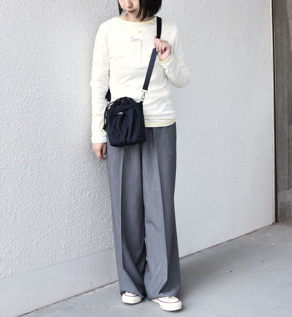 SHIPS Colors 「SHIPS Colors:〈手洗い可能〉シアー ドライタッチ ヘンリーネック TEE◇」|Tシャツ・カットソー|