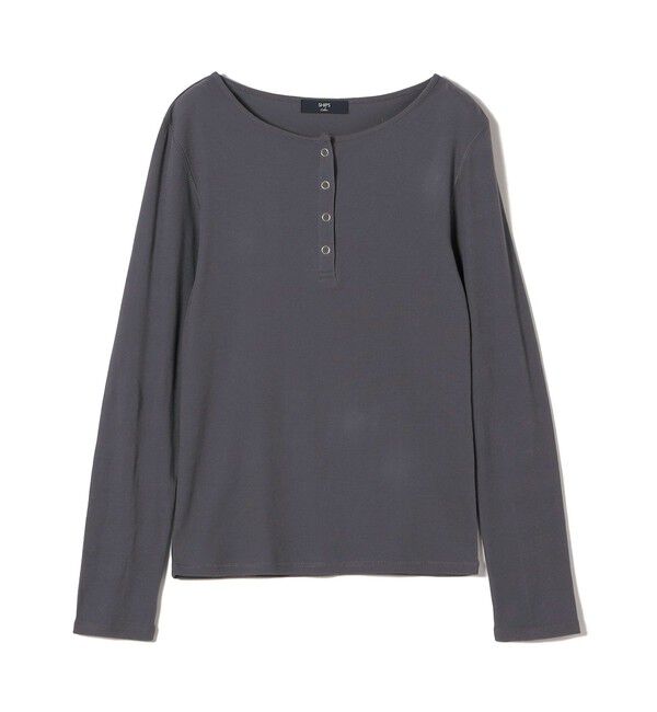 SHIPS Colors 「SHIPS Colors:〈手洗い可能〉シアー ドライタッチ ヘンリーネック TEE◇」|Tシャツ・カットソー|