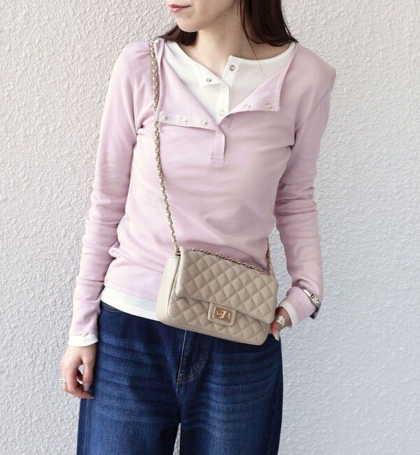 SHIPS Colors 「SHIPS Colors:〈手洗い可能〉シアー ドライタッチ ヘンリーネック TEE◇」|Tシャツ・カットソー|