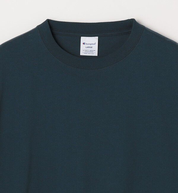 SHIPS any「【SHIPS any別注】Champion: ロゴ刺繍 ドルマン キャンプポケット Tシャツ◆」|Tシャツ・カットソー|