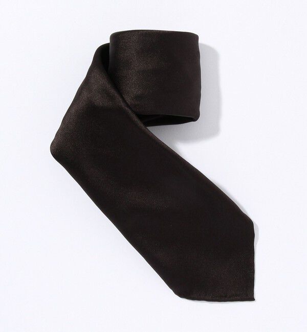 TOMORROWLAND GOODS「TOMORROWLAND シルク ソリッドタイ」|ネクタイ・蝶ネクタイ|ブラック