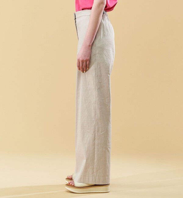 DES PRES「リネンナイロンストレッチ セミワイドパンツ」|その他|