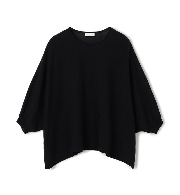 Ballsey「サスティナブルコットンナイロン クルーネックワイドプルオーバー」|ニット・セーター|19 ブラック