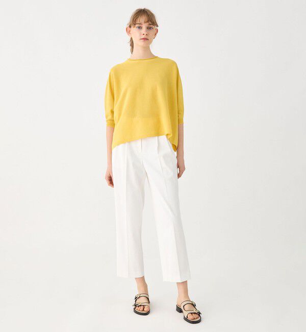 Ballsey「サスティナブルコットンナイロン クルーネックワイドプルオーバー」|ニット・セーター|