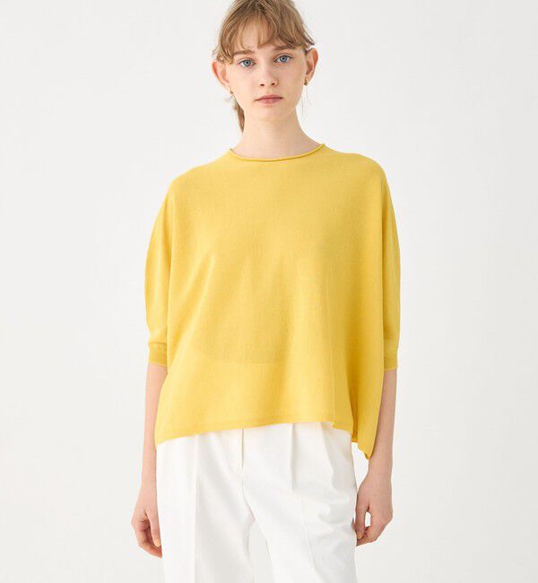 Ballsey「サスティナブルコットンナイロン クルーネックワイドプルオーバー」|ニット・セーター|