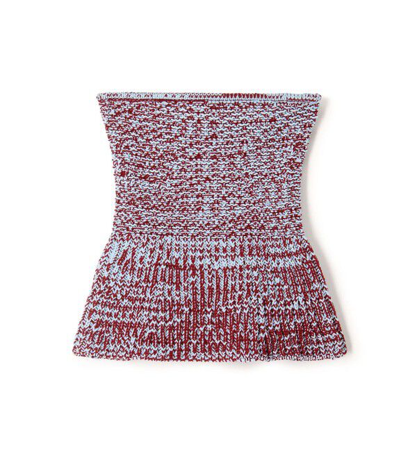 BACCA「エコリリーベアトップニット」|ニット・セーター|38 ダークレッド系