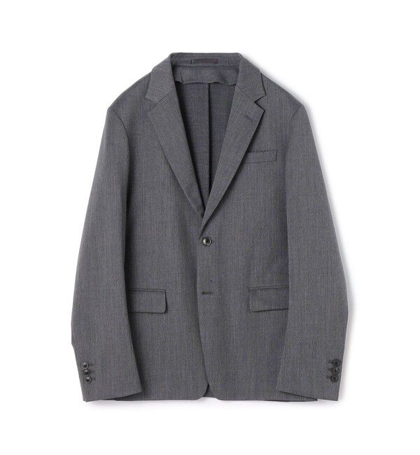 TOMORROWLAND MENS「ウールポリエステルギャバジン シングルブレステッド2Bジャケット」|テーラードジャケット|17 チャコールグレー