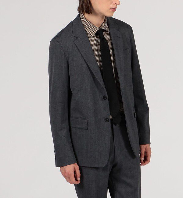 TOMORROWLAND MENS「ウールポリエステルギャバジン シングルブレステッド2Bジャケット」|テーラードジャケット|