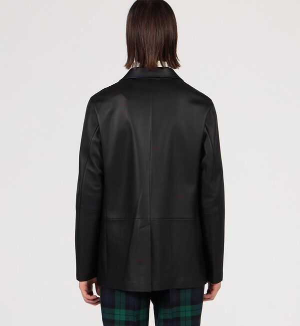 TOMORROWLAND MENS「ラムレザー シングルブレステッド2Bジャケット」|テーラードジャケット|