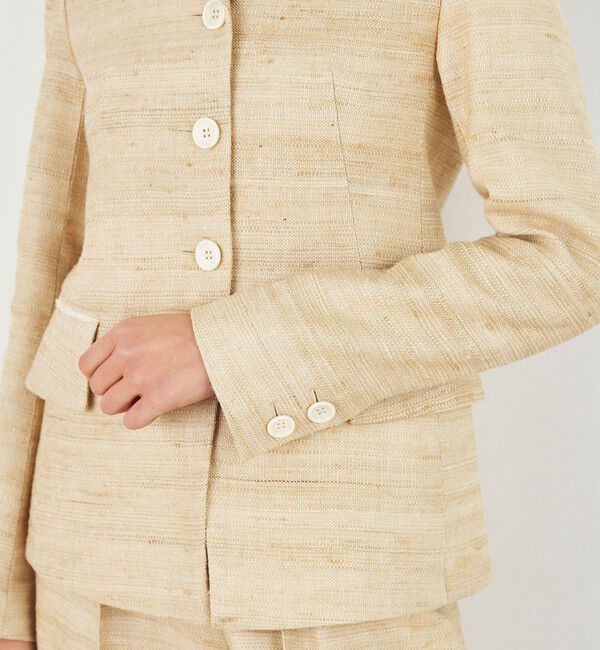 DES PRES「シルクリネンドビー コンパクトジャケット」|テーラードジャケット|