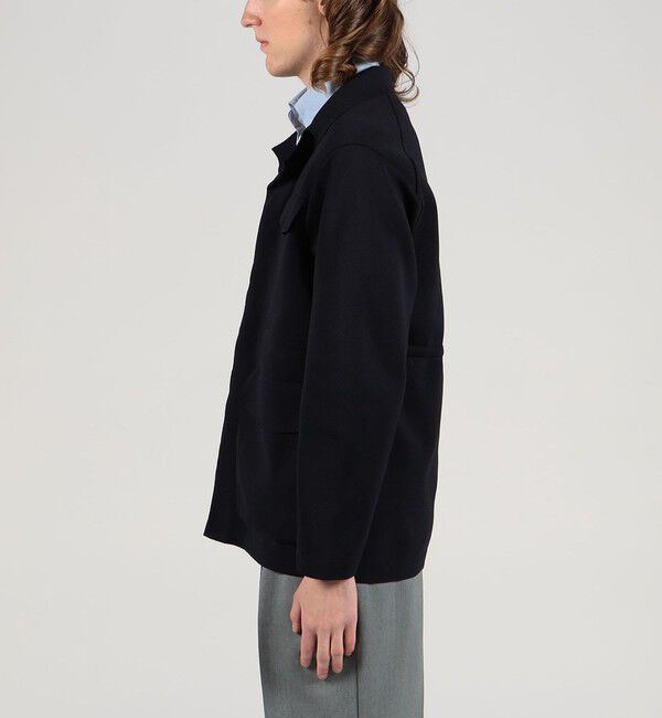 TOMORROWLAND MENS「ポリエステル ニットミリタリーブルゾン」|ニット・セーター|