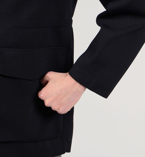 TOMORROWLAND MENS「ポリエステル ニットミリタリーブルゾン」|ニット・セーター|