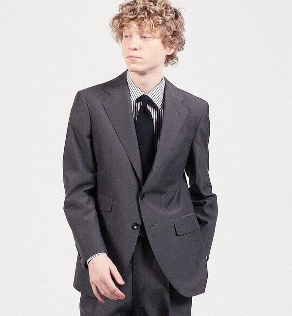 TOMORROWLAND MENS「ウールコットン シングルブレステッド3Bスーツ」|スーツ|