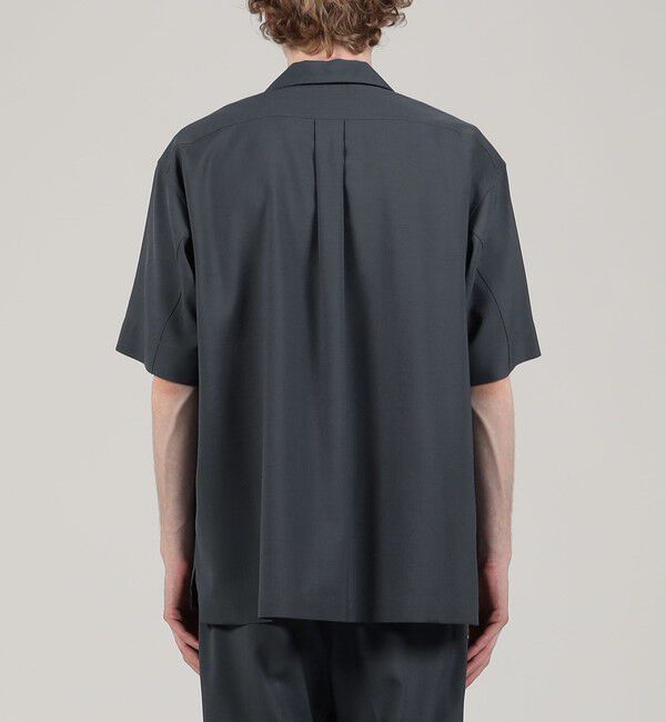 TOMORROWLAND MENS「ポリエステルウールポプリン オープンカラーシャツ」|シャツ・ブラウス|