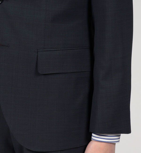 TOMORROWLAND MENS「Super120'sウールポリエステル シングルブレステッド2Bジャケット」|テーラードジャケット|