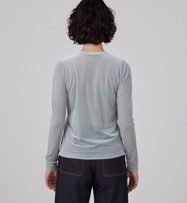 MACPHEE「スキンベロア クルーネックプルオーバー」|Tシャツ・カットソー|