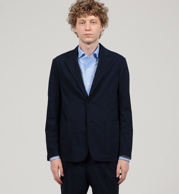 TOMORROWLAND MENS「コンパクトナイロン シングルブレステッド2Bジャケット」|テーラードジャケット|