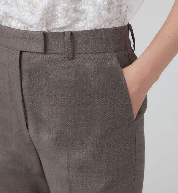 TOMORROWLAND collection「ブラウニーシャークスキン ペンシルパンツ」|スラックス|