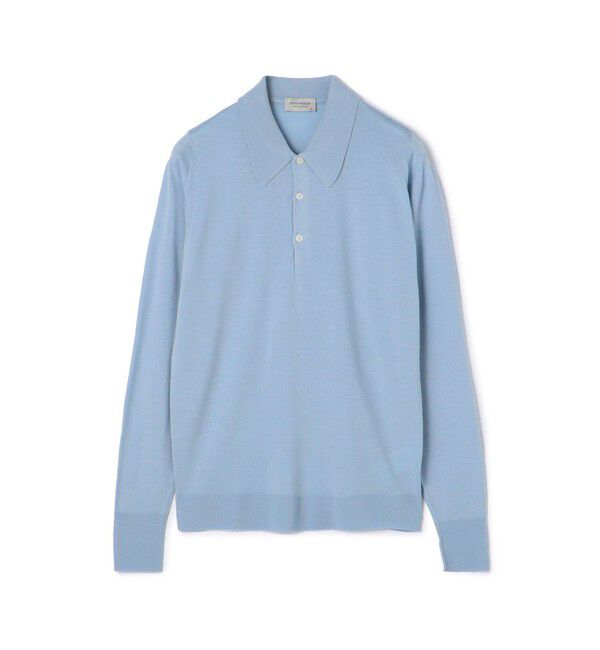 TOMORROWLAND BUYING WEAR「JOHN SMEDLEY 30G EASY FIT ウール ニットポロシャツ DORSET」|ニット・セーター|63 ライトブルー