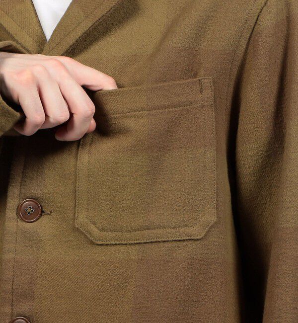 TOMORROWLAND MENS「インドコットンネル ブルゾン」|ブルゾン・スタジャン|