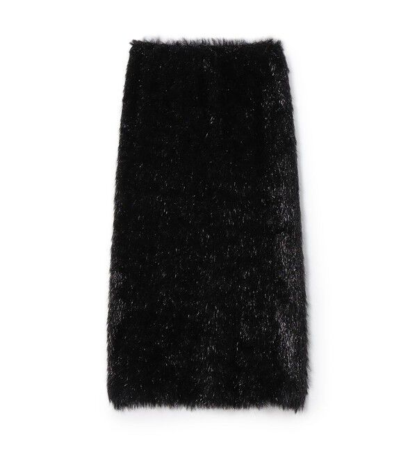 DES PRES「シャギーロングストレートスカート」|スカート|19 ブラック