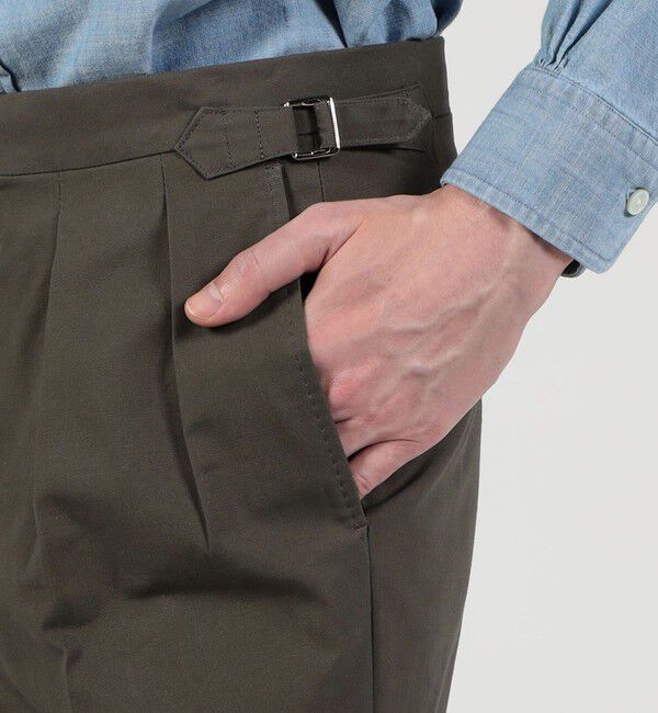 TOMORROWLAND MENS「コットン イン2プリーツスラックス BRADFORD SYSTEM」|スラックス|