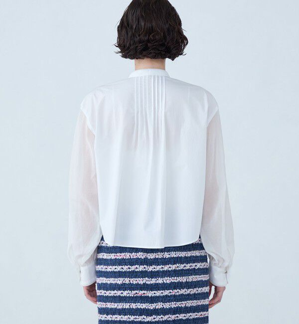 TOMORROWLAND collection「ホワイトコンビネーション ブザムブラウス」|シャツ・ブラウス|