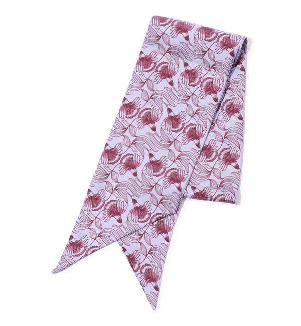 TOMORROWLAND GOODS「Kinloch シルクプリント スカーフ」|バンダナ・スカーフ|74 パープル系