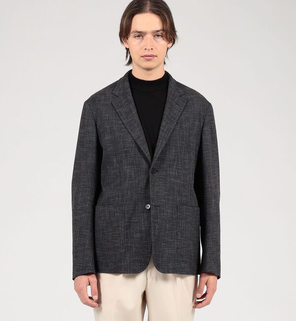 TOMORROWLAND MENS「ウールシルクナイロン シングルブレステッド 2Bジャケット CARLO BARBERA」|テーラードジャケット|