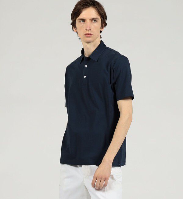 TOMORROWLAND MENS「スビンコットン ジャージーポロシャツ」|ポロシャツ|