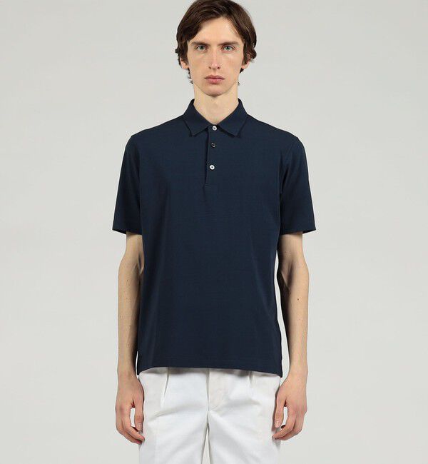 TOMORROWLAND MENS「スビンコットン ジャージーポロシャツ」|ポロシャツ|