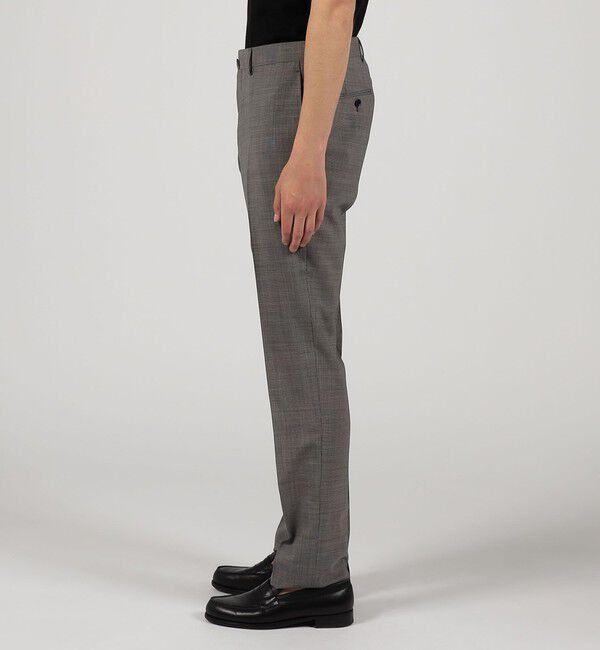 TOMORROWLAND MENS「Super120'sウールポリエステル ノープリーツスリムスラックス」|スラックス|