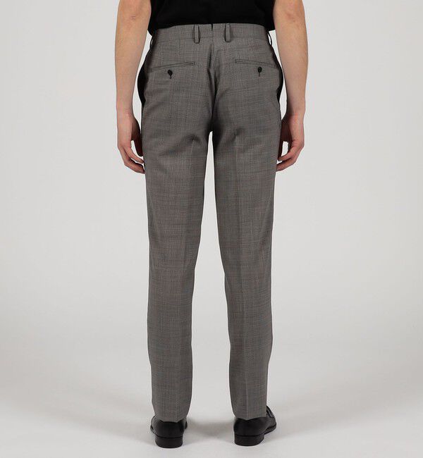 TOMORROWLAND MENS「Super120'sウールポリエステル ノープリーツスリムスラックス」|スラックス|