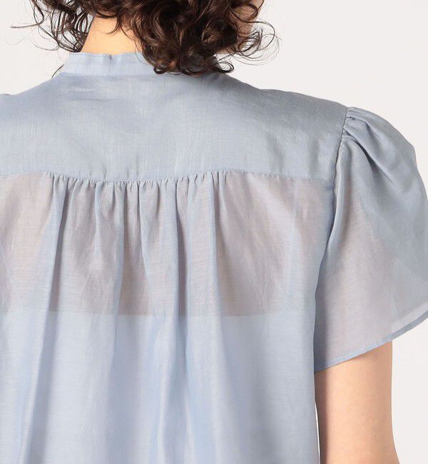 TOMORROWLAND collection「コットンシルクシャンブレー ペタルスリーブブラウス」|シャツ・ブラウス|