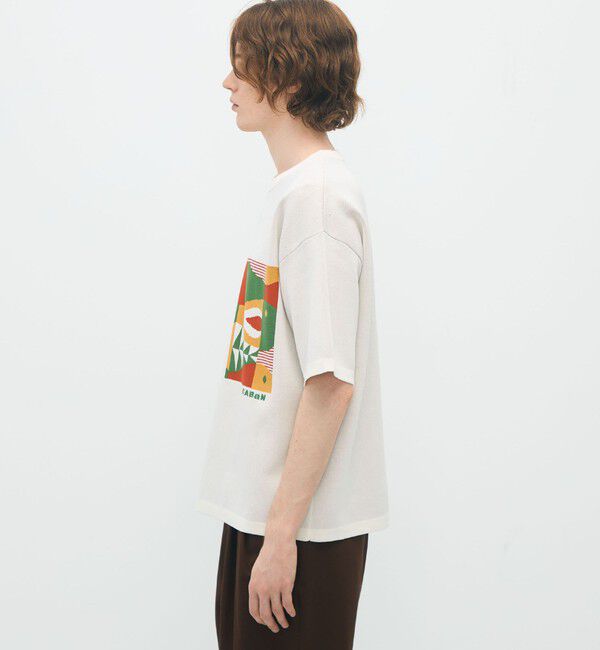 CABaN「CABaN フィッシュジャカード ハーフスリーブプルオーバー」|ニット・セーター|