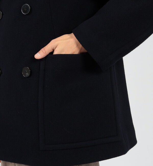 TOMORROWLAND MENS「ラムウールモッサー ダブルブレステッド4B Pコート」|ピーコート|