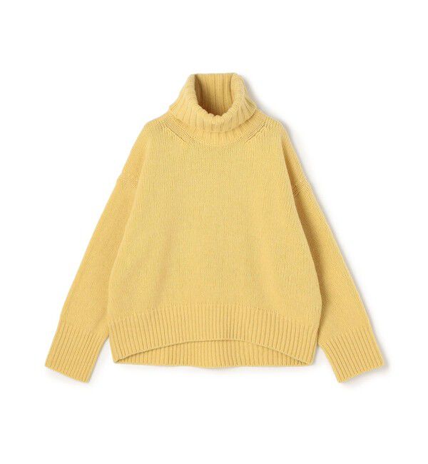 GALERIE VIE「ファインウール タートルネックプルオーバー」|ニット・セーター|23 イエロー