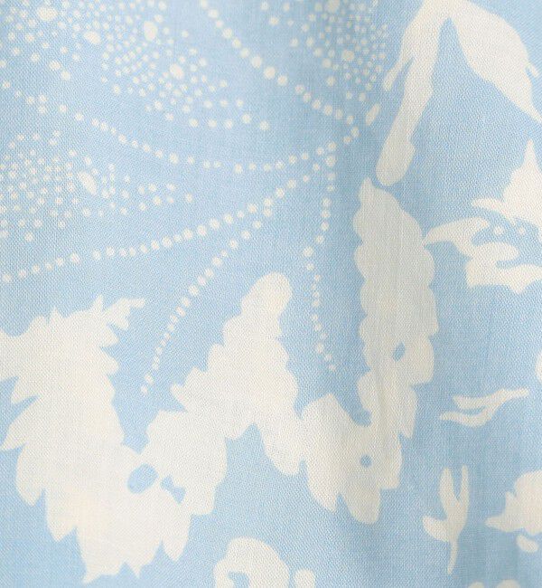 SOULEIADO「コットンローンプリント シャーリングチュニックブラウス」|シャツ・ブラウス|