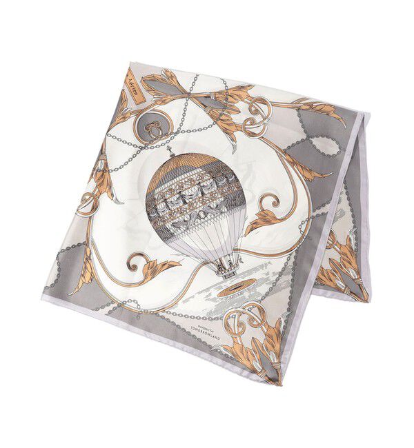 TOMORROWLAND GOODS「【別注】manipuri BALLOON シルクスカーフ」|バンダナ・スカーフ|16 ライトグレー系